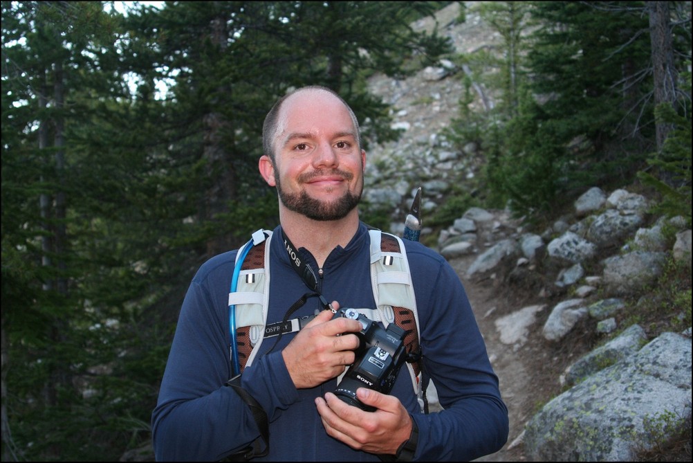 Matt Hiking Up Huron